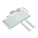 Luminaria de subestructura LED L-PAD plano, con enchufe, regulable IP20, aluminio, transparente regulable 7