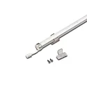 Luminaria de superficie LED PIPE F redondo, giratorio IP20, aluminio, ópalo regulable