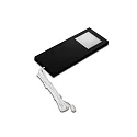 Luminaria de subestructura LED SLIM-PAD F con enchufe IP20, ópalo, negro regulable 5W 285lm 3000K 110° 110° CRI 80-89