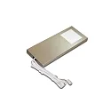 Luminaria de subestructura LED SLIM-PAD F con enchufe IP20, acero inoxidable