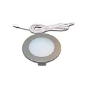 Luminaria de superficie FR 78-LED con enchufe IP20, cromo, ópalo regulable