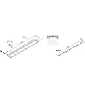 Hera Luminaria de subestructura DYNAMIC LED TOP-STICK FK plano, Tunable White IP20, aluminio, ópalo regulable 10