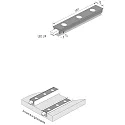 Hera Proyector de raíl LED 2-LINK PIXEL con enchufe, con la óptica del lente IP20, negro mate regulable