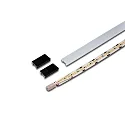 Barra luminosa LED 2-LINK FLOOD medio IP20, ópalo, negro regulable 10,4W 565lm 3000K CRI 90-100 60cm
