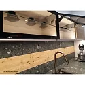 Hera Luminaria para muebles Arriba-Abajo IP20, acero inoxidable, ópalo regulable