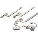 3pc. set of under-cabinet luminaire LED ADD-ON Mini + LED transformer LED 24 / 15W + touch dimmer, 4.3W 4000K 280lm 110°, alu