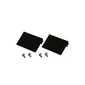 cover set of 2, black, lacquered