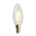 HEITRONIC Filamento luminoso en forma de vela C35 E14 400lm 2700K 320° CRI 80 