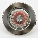 HEITRONIC Foco DL5701 redondo, rígido GU5,3 IP20, acero cepillado 