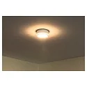 HEITRONIC LED Downlight AURORA with side light ring, IP44, Ø 9,5cm, 10W 3000K 830lm, white