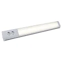 HEITRONIC Luminaria de subestructura BONN corto, con interruptor, con enchufe IP20, blanco  1300lm 3000K 105° 105° CRI 80 76.2cm