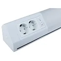 HEITRONIC Luminaria de subestructura BONN corto, con interruptor, con enchufe IP20, blanco  1300lm 3000K 105° 105° CRI 80 76.2cm