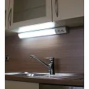 HEITRONIC Luminaria de subestructura BONN corto, con interruptor, con enchufe IP20, blanco  1300lm 3000K 105° 105° CRI 80 76.2cm
