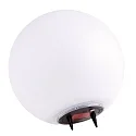 Luz solar de globo BOULE Ø 25CM con interruptor, con sensor, con batería IP44, blanco opalino 
