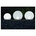 Luz solar de globo BOULE Ø 25CM con interruptor, con sensor, con batería IP44, blanco opalino 