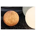 HEITRONIC Luminaria de bola MUNDAN redondo, con enchufe, medio E27 IP44, barro cocido regulable
