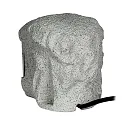 Pilar de enchufes PIEDRA 4 veces, gris