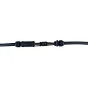 HEITRONIC Unión para cables 13010MMX3.2MM 5 polos, negro