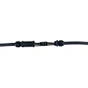 HEITRONIC Unión para cables 13010MMX3.2MM 5 polos, negro