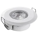 HEITRONIC LED Recessed spot DL7202, Ø82mm, 38°, 5W, 3000K, 380lm, IP44, white