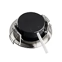 HEITRONIC LED Recessed spot DL7202, Ø82mm, 38°, 5W, 3000K, 380lm, IP44, nickel