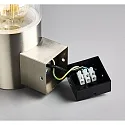 HEITRONIC Luminaria de pared para exteriores NAXOS cilíndrico E27 IP44, acero inoxidable regulable