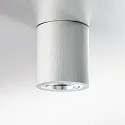 Surface mounted spot ADL9001, round, GU10, IP20, 25° swiveling, brushed aluminum