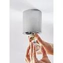 Surface mounted spot ADL9001, round, GU10, IP20, 25° swiveling, brushed aluminum