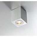 HEITRONIC Luz downlight ADL8001 angular, giratorio GU10 IP20, aluminio cepillado regulable