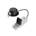 HEITRONIC Luminaria de techo para exteriores DL8002 CCT Switch, giro cardánico IP65, blanco regulable