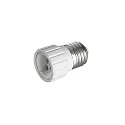 HEITRONIC Adaptador CERAMICS E27 ON GU10 simple, blanco