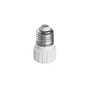 HEITRONIC Adaptador CERAMICS E27 ON GU10 simple, blanco