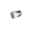 HEITRONIC Adaptador CERAMICS E27 ON E14 simple, blanco