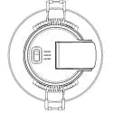 HEITRONIC Luminaria empotrable DL7003 redondo, CCT Switch IP65, blanco regulable 6,7W 550/630/610lm 3000/4000/6500K 100° CRI >80