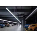HEITRONIC Luminaria para locales húmedos SNAKE 120CM resistente a los impactos, conmutable IP65, blanco mate 