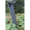 HEITRONIC outdoor floor lamp Z-LINE with sensor, with USB connection, with accumulator IP54, anthracite dimmable
