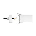 HEITRONIC Luminaria para locales húmedos SHARK-X conmutable IP65, blanco 