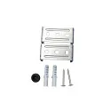 HEITRONIC Luminaria para locales húmedos SHARK-X con detector de movimiento IP65, blanco 