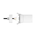 HEITRONIC Luminaria para locales húmedos SHARK-X con detector de movimiento IP65, blanco 