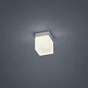 Luminaria de techo KETO angular, conmutable, con difusor IP44, cromo 