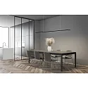 Helestra LED Pendant luminaire LOOPY LED, IP20, black matt