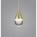 Helestra LED Pendant luminaire DEEP LED, IP20, gold matt