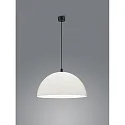 Luminaria colgante DORO E27 IP20, negro mate, blanco