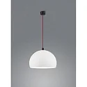 Luminaria colgante DORO E27 IP20, rojo, negro mate, blanco