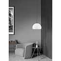 Helestra Luminaria colgante DORO E27 IP20, rojo, negro mate, blanco