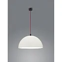 Luminaria colgante DORO E27 IP20, rojo, negro mate, blanco