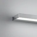 Helestra Luminaria de espejo SLATE 30 IP44, cromo, satinado 