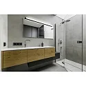 mirror luminaire LADO-S  60 short, switchable, slim, with diffuser IP44