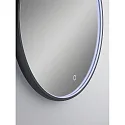 Helestra Espejo con iluminación VIDO Ø 60CM Tunable White, directa IP44, negro 