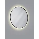 Espejo con iluminación VIDO Ø 70CM Tunable White, indirecta IP44, negro 